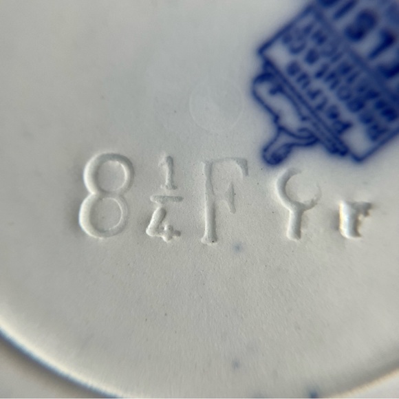 Flow Blue Soup Bowl 9” Excelsior Holland RARE - Picture 5 of 9